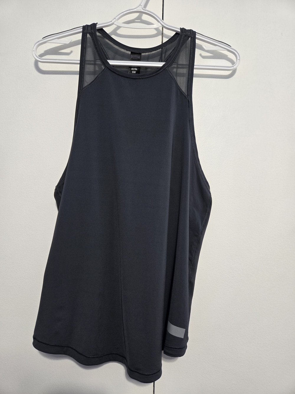 Victoria Sport Black Mesh Racerback Workout Tank Top‎ Women's Small